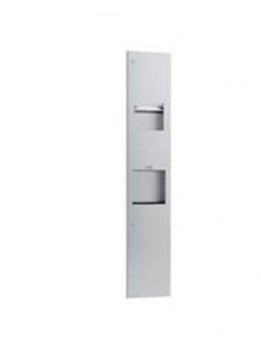 BOBRICK Trimline B38033 3In1 Combo Unit with Dryer Dispenser Bin 12L