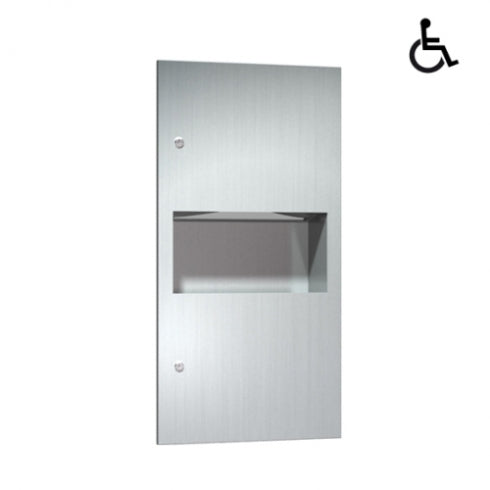 JD MACDONALD Simplicity 10-64623 Combo Unit Towel Dispenser and Waste Bin 8.4L