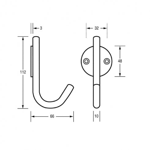 Metlam ML4156 Catheter/IV Hook Exposed Fixings