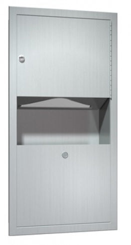 JD MACDONALD Traditional 10-0462-AD-9 Combo Unit Towel Dispenser and Waste Bin 7.6L