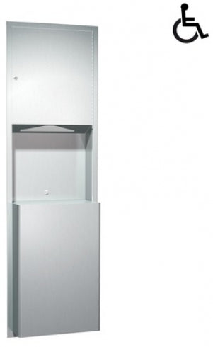 JD MACDONALD Traditional 10-0469 Combo Unit with Paper Towel and 46L Waste Bin