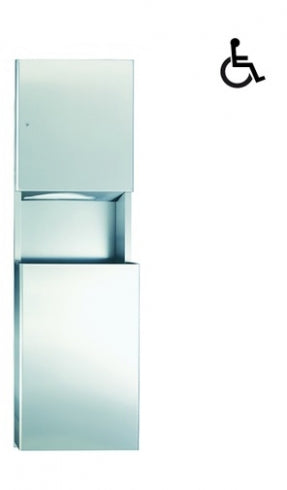 JD MACDONALD Profile 10-9469 Combination Unit Towel Dispenser and 49L Waste Bin