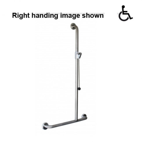 JD MACDONALD CleanSeal GRCSES Shower Grab Rail Kit 700 x 1100mm Slider Handle