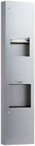 BOBRICK Trimline B380339 3In1 Dryer Towel Dispenser and Waste Bin 12.5L