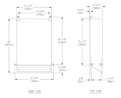 JD MACDONALD 10-0439 Paper Towel Dispenser Recessed