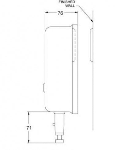 JD MACDONALD 10-0346 Liquid Soap Dispenser 1.8L Vertical Valve
