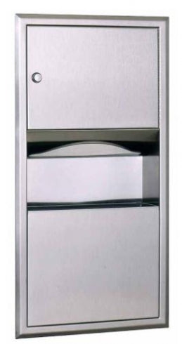 BOBRICK Classic B369 Paper Towel and Waste Unit 7.6L Recessed