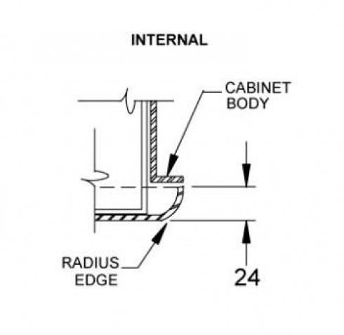 JD MACDONALD Profile 10-9326 Liquid Soap Dispenser 1.5L Recessed
