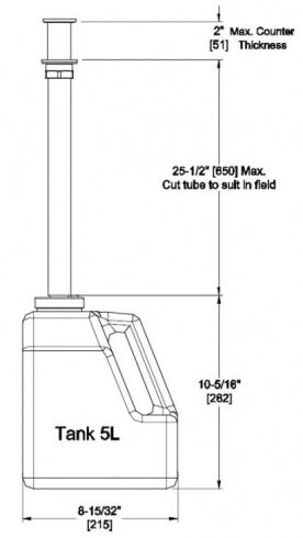 JD MACDONALD EZ Fill 10-0390 Soap Tank and Multi-Feed Kit