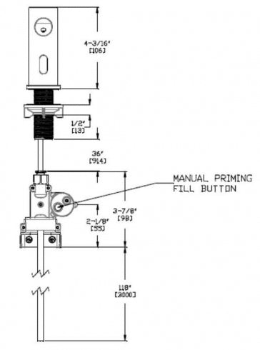 JD MACDONALD EZ Fill 10-0390-6-3AC Liquid Soap Dispenser System 6 Pack with Remote