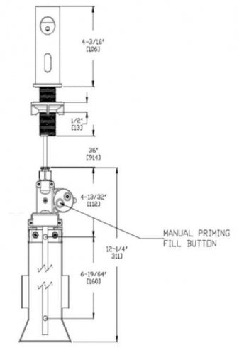 JD MACDONALD EZ Fill 10-0391-3AC Vanity Mounted Automatic Soap Dispenser