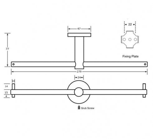 Metlam 700-SS Double Toilet Roll Holder