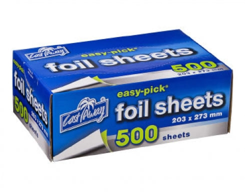Castaway Easy-Pick Heavy Duty Foil Sheets Pre-Cut Medium