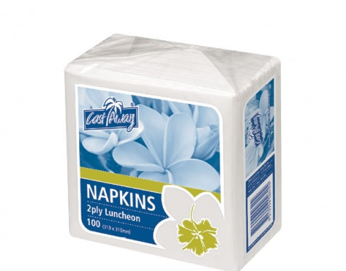 Castaway Premium Napkins Luncheon 2ply White