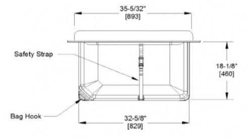 JD MACDONALD 10-9018 Baby Change Table Horizontal Stainless Steel