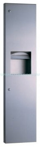 BOBRICK Trimline B38032 Paper Towel and Waste 24L Bin Semi-Recessed