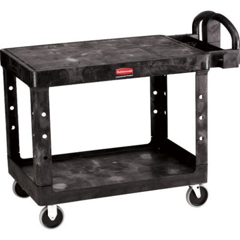Rubbermaid 4525 Utility Cart with Flat Shelf Heavy Duty