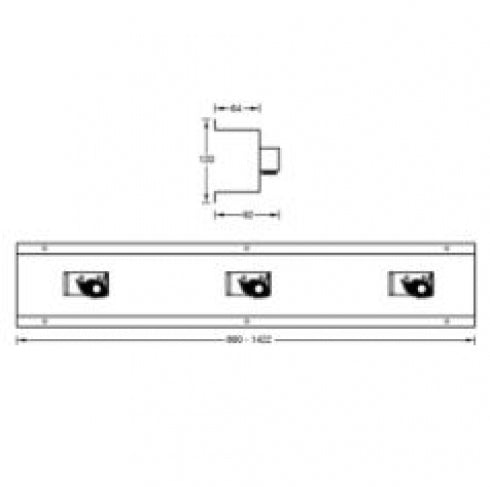 Metlam ML981 Mop and Broom Holder/Rack