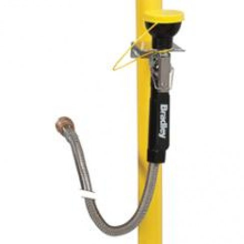 Bradley Emergency Laboratory Spray Eyewash Hand-Held Hose Wall Mounted