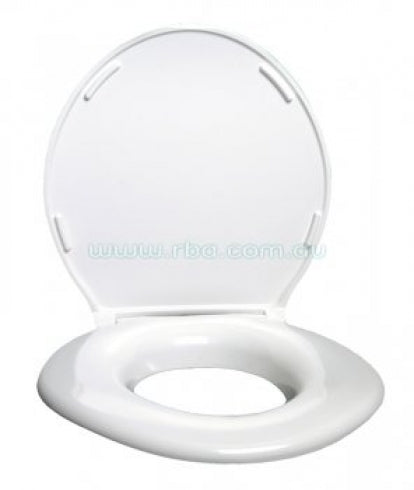 RBA Bariatric RBA8186 Toilet Seat Extra Wide with Hinged Lid