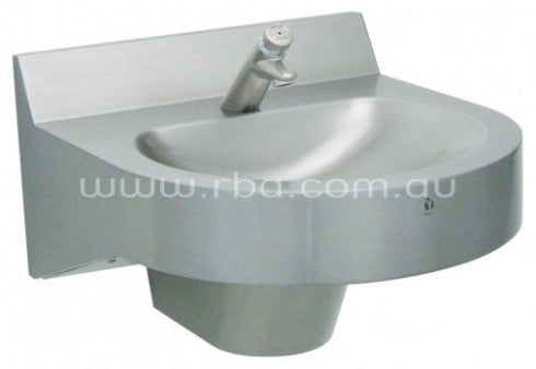 RBA Curvalinear RBA8889 Single Basin with Trap Cover and Tap