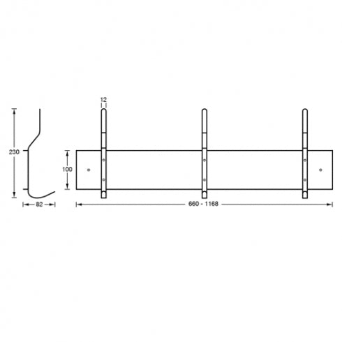 Metlam ML980 Hook Strip/Rack