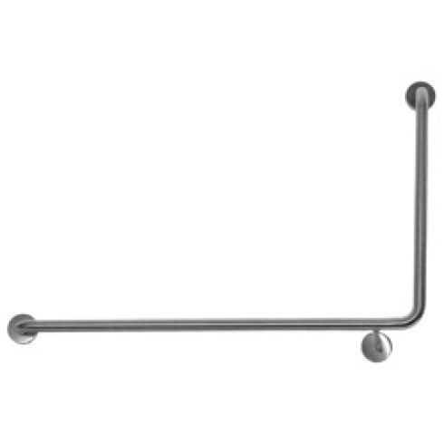 Metlam Antimicrobial ANMB Toilet Grab Rail 90 Degree 950mm x 600mm