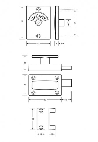Metlam Hardware 100A Safety Handle Lock and Indicator Set
