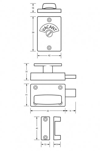 Metlam Hardware 200A Safety Handle Lock and Indicator