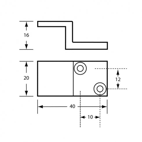 Metlam Hardware 117 Lift Off Staple Z Shape Screw Fix