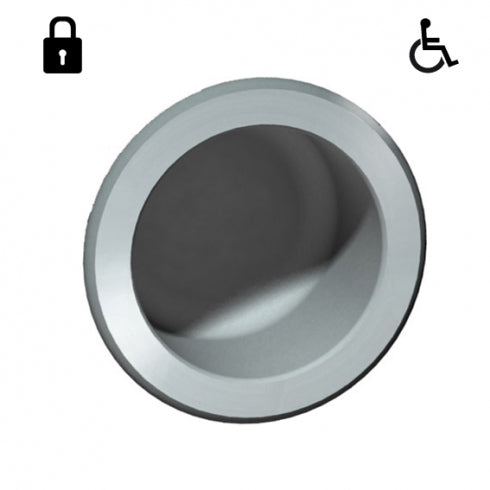 JD MACDONALD Security 10-110 Round Toilet Roll Holder Recessed Rear Mounting