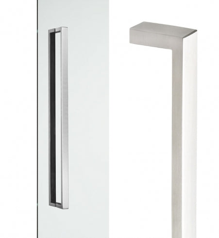 Madinoz B2512 Entry Door Handle Pair Straight Square