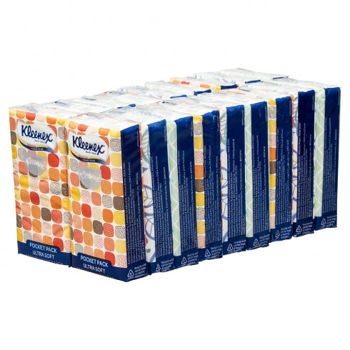 Kleenex 0201 Pocket Pack 4 Ply Kleenex Facial Tissues White