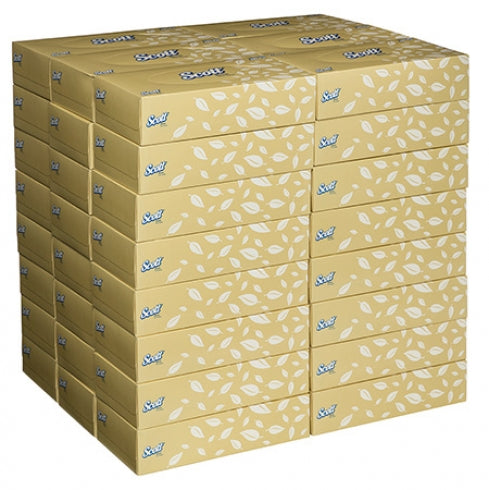 Scott 4725 Scott Facial Tissues 2 Ply 100 Sheets White