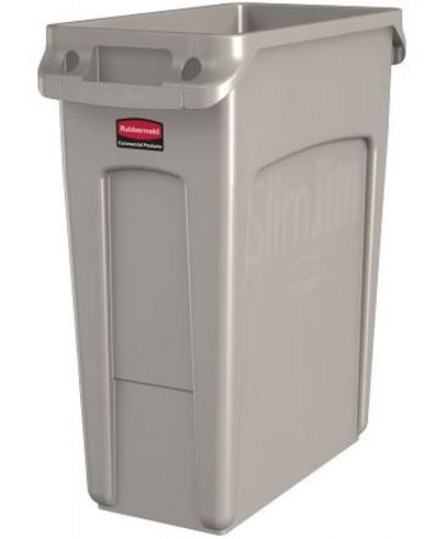 Rubbermaid Slim Jim Waste Container 60L with Venting Channels