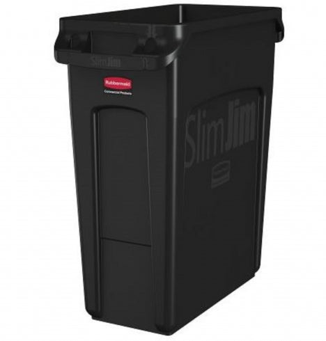 Rubbermaid Slim Jim Waste Container 60L with Venting Channels