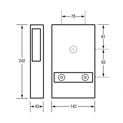 Metlam ML4094 Interleaved Toilet Paper Dispenser