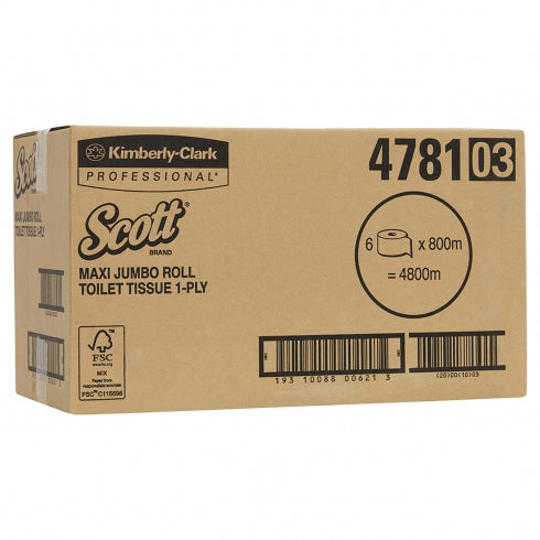 Scott 4781 Maxi Jumbo Toilet Roll 800m