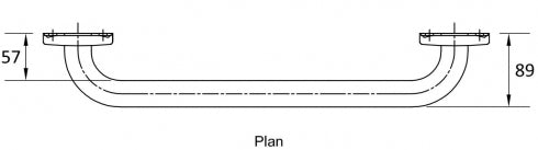 RBA RBA4000 Grab Rail Straight
