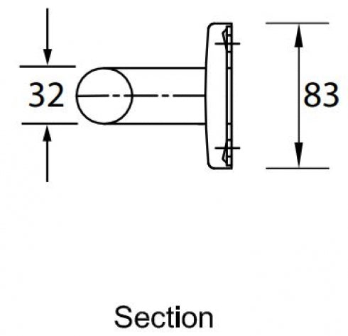 RBA RBA4000 Grab Rail Straight