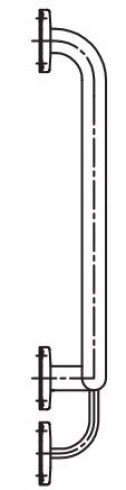 RBA Toilet Grab Rail Set 40 Degree 850 x 700mm