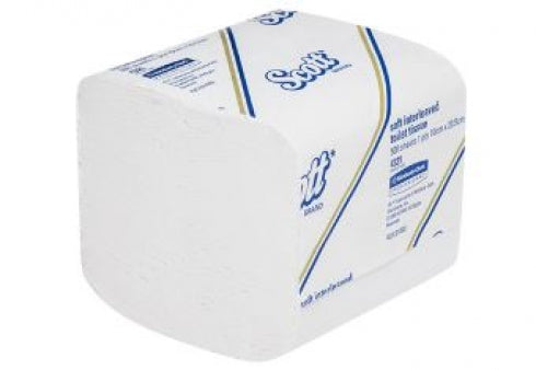Scott 4321 Soft Interleaved Toilet Tissue Paper 500 Sheets Bulk Buy