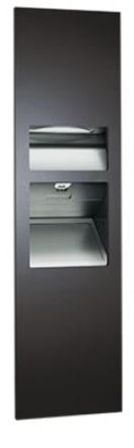 JD MACDONALD Turbo Piatto 10-64672-2-41 3 In 1 Combo Unit Towel Dispenser Hand Dryer and Waste Bin 26L