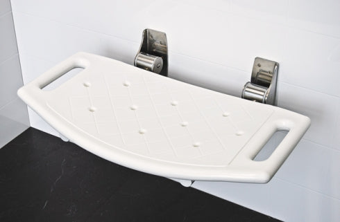 Superquip Walltect Shower Seat Folding Curved