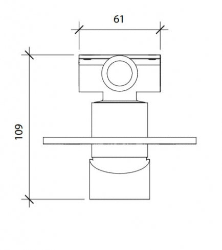 RBA Aska Shower Mixer Round Plate