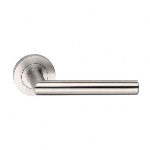 Madinoz Coastal L80 Door Handle Pair Round Rose