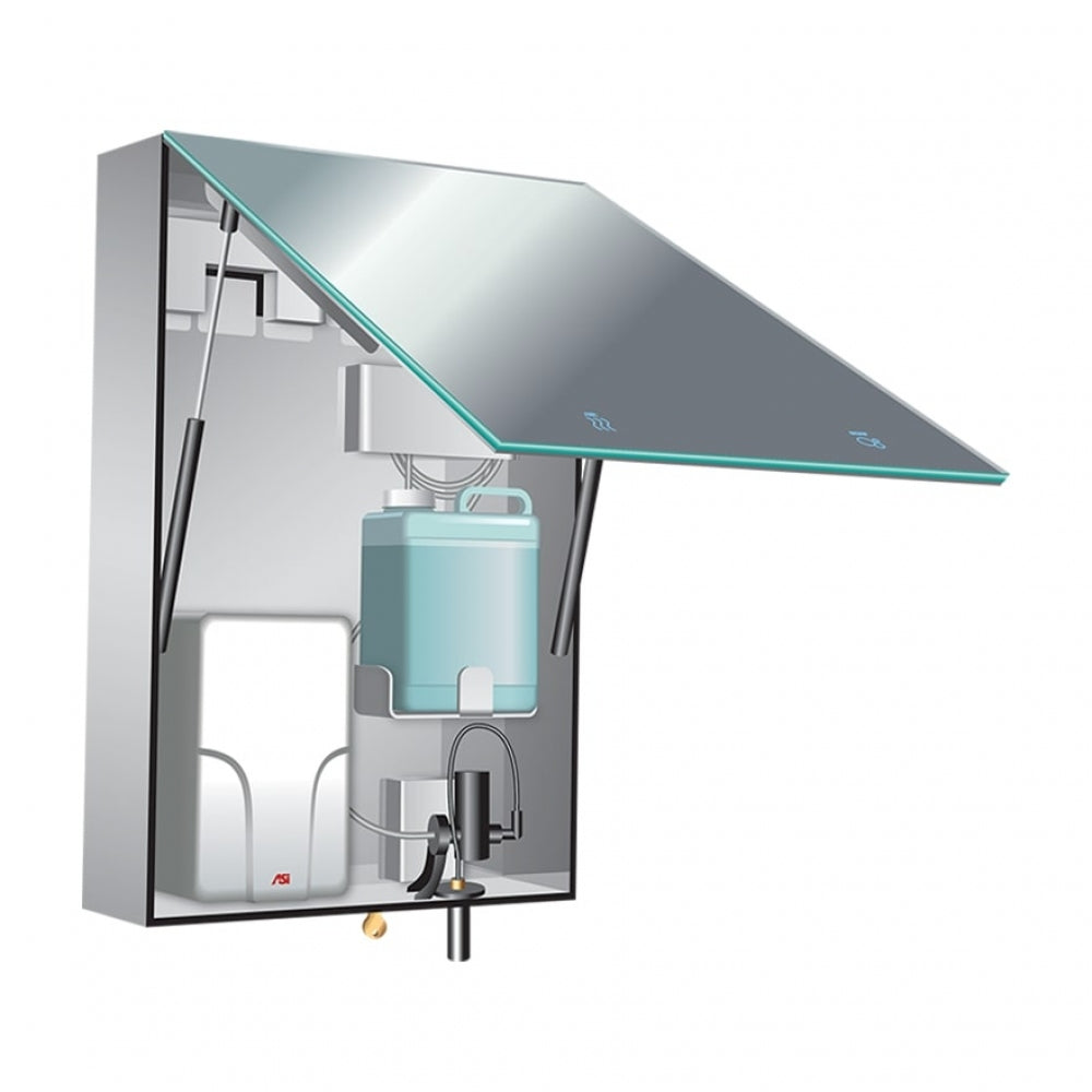 JD MACDONALD Velare Behind The Mirror Cabinet with Mirror Foam Dispenser and Dryer
