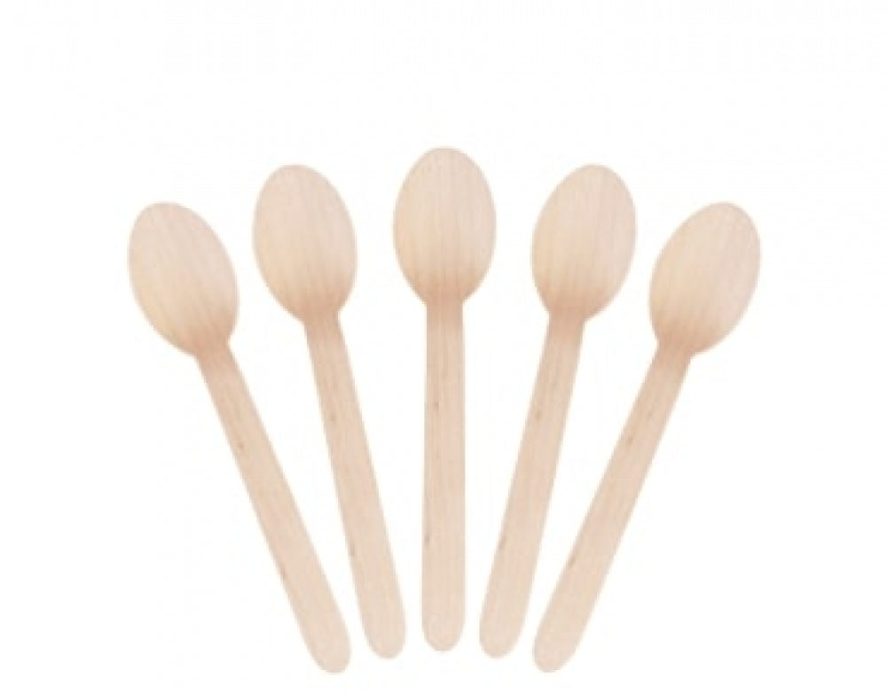 Castaway Envirocutlery CA-WCS Wooden Spoons Single Use