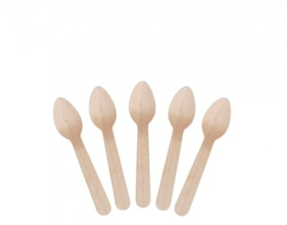 Castaway Envirocutlery CA-WCT Wooden Teaspoons Single Use