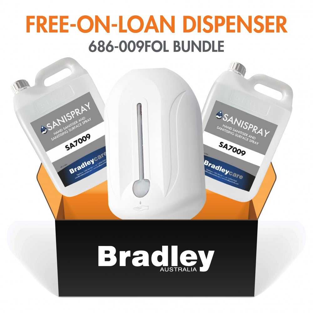 Bradley Bundle Free-On-Loan Spray Sanitiser Dispenser with Refill